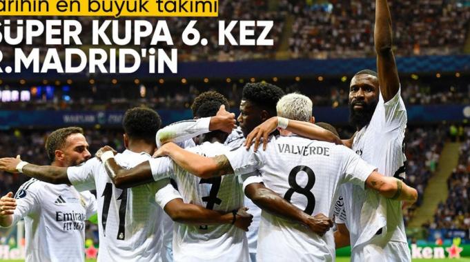 Real Madrid, Atalanta'yı yenerek UEFA Süper Kupa'nın sahibi oldu